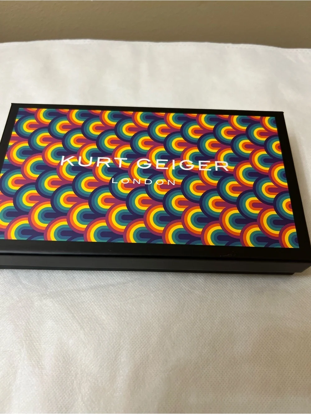Kurt Geiger Multicolor Metallic Leather Clutch Wallet NWT